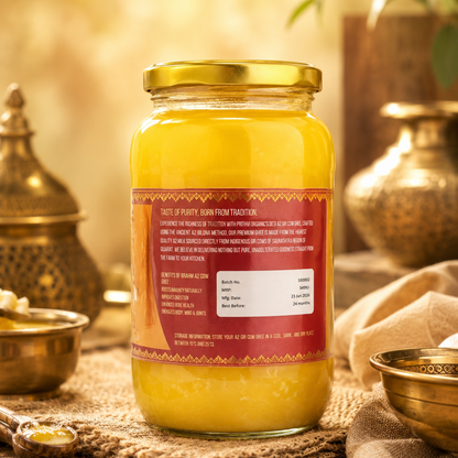 A2 Gir Cow Ghee 1L back Side3 image with shows the details of Products 